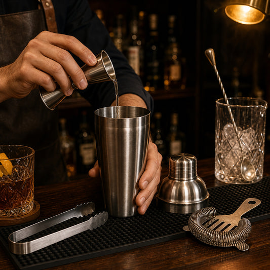 Stainless Steel Cocktail Shaker Set (5-Piece) — lifestyle